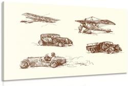 Dovido Tablou mijloace de transport retro - 150x100