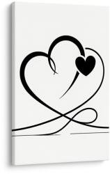 Dovido Tablou inimi negre minimaliste - 30x40