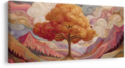 Dovido Tablou copacul vieții colorat cu munți - 200x100