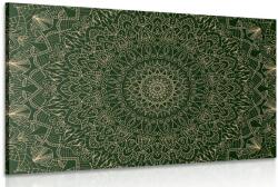 Dovido Tablou Mandala ornamentată detaliată în verde - 30x20