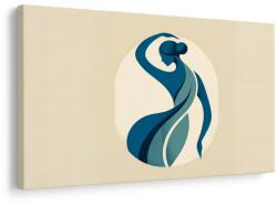 Dovido Tablou siluetă elegantă în albastru - 40x30
