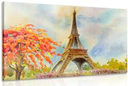 Dovido Tablou Turnului Eiffel în culori pastelate - 120x80
