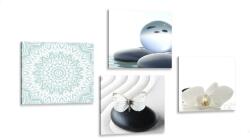 Dovido Set tablouri Feng Shui în tonuri delicate - 4x 40x40