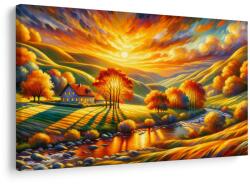 Dovido Tablou peisaj de toamnă cu apus - 120x80