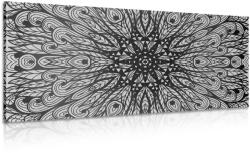 Dovido Tablou ornament etnic unic în design alb-negru - 60x30