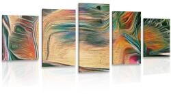 Dovido Tablou 5-piese abstracție psihedelică - 100x50