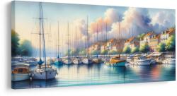 Dovido Tablou port cu case colorate - 120x60