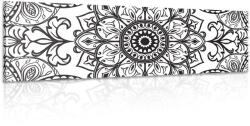 Dovido Tablou ornament alb-negru - 120x40