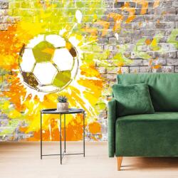 Dovido Tapet minge de fotbal pe zid de cărămidă - 343x231