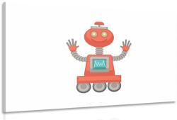 Dovido Tablou cu motivul de robot în culoarea roșie - 120x80