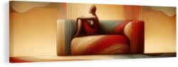 Dovido Tablou siluetă liniștită în spațiu - 120x40