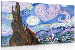 Dovido Tablou reproducere Noapte înstelată - Vincent van Gogh - 40x30