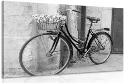Dovido Tablou bicicletă rustică în design alb-negru - 90x60
