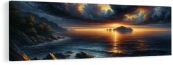 Dovido Tablou lumină aurie pe suprafață - 90x30