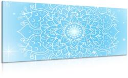 Dovido Tablou floare albastră de Mandala - 120x60