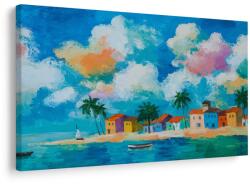 Dovido Tablou sat de coastă sub palmieri - 90x60