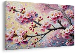 Dovido Tablou flori roz de primăvară - 150x100