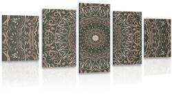 Dovido Tablou 5-piese Mandala în stil vintage - 200x100