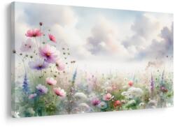 Dovido Tablou pajiște romantică cu flori - 30x20