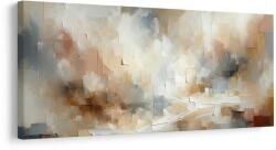 Dovido Tablou armonie abstractă în bej - 140x70