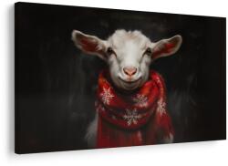 Dovido Tablou capră de Crăciun cu fular - 40x30