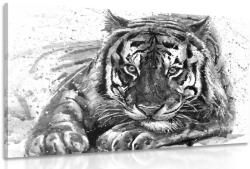 Dovido Tablou prădătorul animalelor în design alb-negru - 40x30