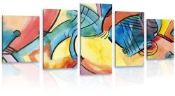 Dovido Tablou 5-piese artă abstractă - 150x75