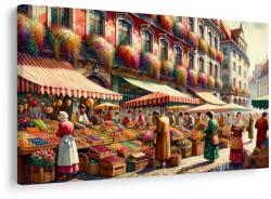Dovido Tablou piață urbană cu fructe - 90x60