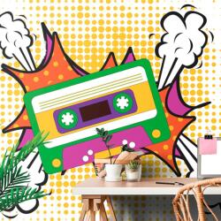 Dovido Tapet autoadeziv casetă pictograma muzicală - 98x66