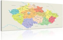 Dovido Tablou hartă a Republicii Cehe - 60x30