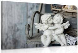 Dovido Tablou statuete de îngeri pe bancă - 60x40