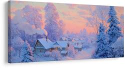 Dovido De Crăciun tablou sat magic de iarnă - 100x50