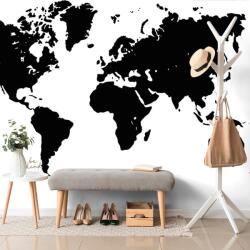 Dovido Tapet harta în design alb-negru - 245x165