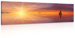 Dovido Tablou barca părăsită la mare - 135x45