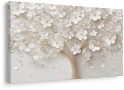 Dovido Tablou copac al vieții cu flori delicate - 30x20