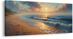 Dovido Tablou lumină aurie pe plajă - 60x30