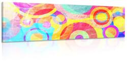 Dovido Tablou cercuri grunge - 120x40