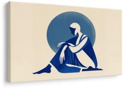 Dovido Tablou femeie în calm albastru - 90x60