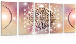 Dovido Tablou 5-piese Mandala fermecătoare - 200x100