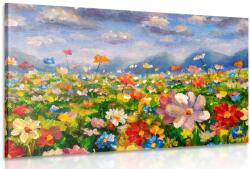 Dovido Tablou pictură în ulei a unei flori sălbatice - 30x20
