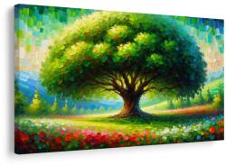 Dovido Tablou copacul vieții colorat pe pajiște - 120x80