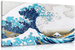 Dovido Tablou reproducere Marele val din Kanagawa - Kacushika Hokusai - 40x30