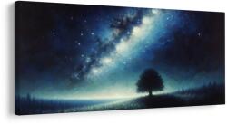 Dovido Tablou peisaj nocturn cu copacul vieții - 60x30