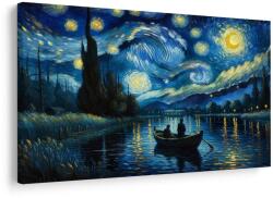 Dovido Tablou barcă sub cerul nopții - 40x30