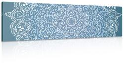Dovido Tablou Mandala meditativă pe un fundal albastru - 90x30