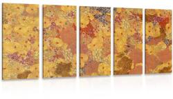 Dovido Tablou 5-piese abstract în stilul lui G. Klimt - 150x75