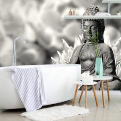 Dovido Fototapet Buddha liniștit în alb-negru - 539x363