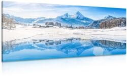 Dovido Tablou natura din Alpi sub un strat de zăpadă - 80x40