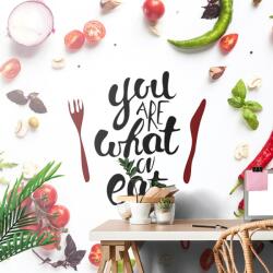 Dovido Tapet cu inscripția - You are what you eat - 98x66