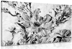 Dovido Tablou florile verii pictate în design alb-negru - 150x100